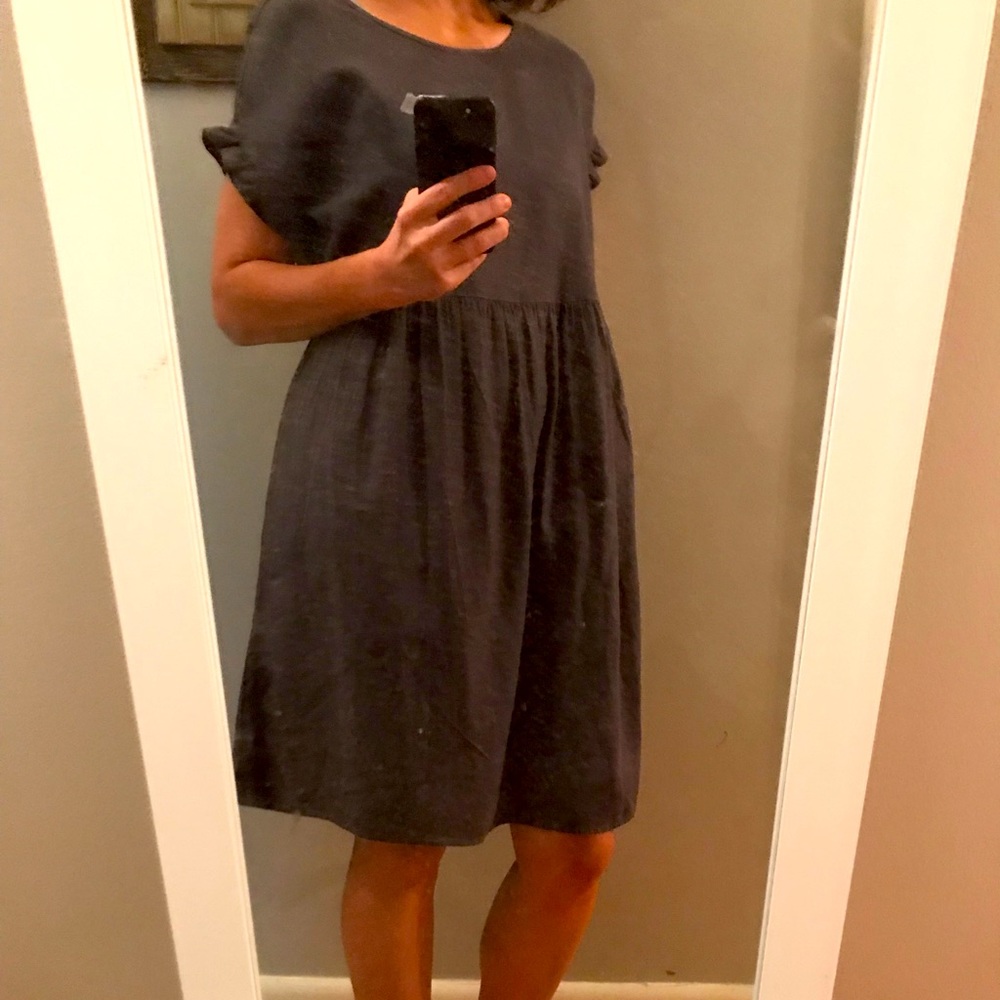 Sonoma Linen Babydoll Dress Small